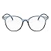 Produktbild DOLDOA Metall Frame Runde Brille Retro Metall Klare Linse Brille, Unisex, Schwarz, Golden, Silbern Farbe