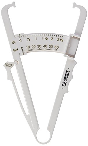 Körperfettmessgerät Fat Caliper Körperfett Tester, Körperfettzange Körperfettanteil messen mit Tabelle, BMI, Anleitung in deutsch