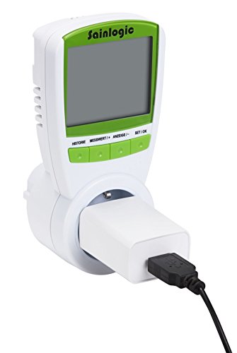Sainlogic Strommessgerät, großem LCD Bildschirm stromzähler Elektrizitäts-Monitor Wattleistung Stromspannung Elektrizitäts-Analysator mit Überlastsicherung - 6