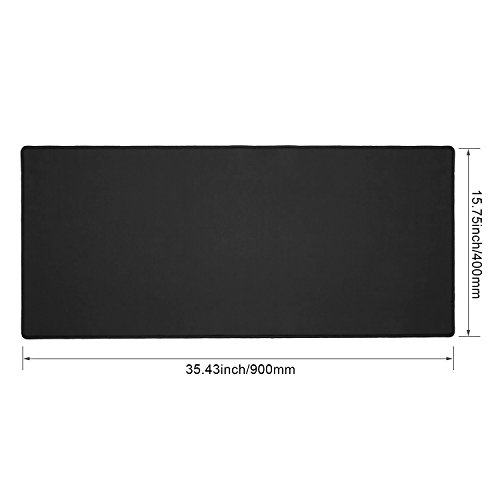 XL Gaming Mat Mauspad, CoJoie XL Gaming Mauspad Maus Mat – In den Maßen: 400x900x3mm – Rutschfeste Unterseite aus Gumm – Extended Performance Gaming Mauspad, Schwarz - 3