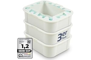 Parpalinam 3 Stück Windeleimer Nachfüllkassetten, Geruchsdichte Kapazität Etwa 505 Schmutzige Windeln, Umweltfreundliches Antibakterielles Windelentsorgungssystem