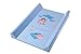 Changing Pad - Changing Mat - Changing Cover - Cotbed Changing Pad - Cot Bet Changing Mat - Changing Mat with hard base - Changing Table Top - with print and measuring growth tape in cm! Light Blue, PVC, 70x50 cm