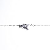 Pulsera Rana corona Huellas stese pequeño Steso cadena rolo40 14 cm (producto de plata...