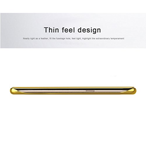 Aursen - Funda Samsung Galaxy S8  Espejo Clear View Cover Case - Oro