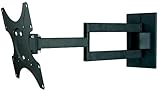 Allcam L293SS Universal Swivel Arm TV Wall Bracket for 19 - 32 inch LCD/LED TV w/ Free 360° Pan Tilt 12° Max VESA 200x200mm Holds up to 20KG Weight (Accessory)