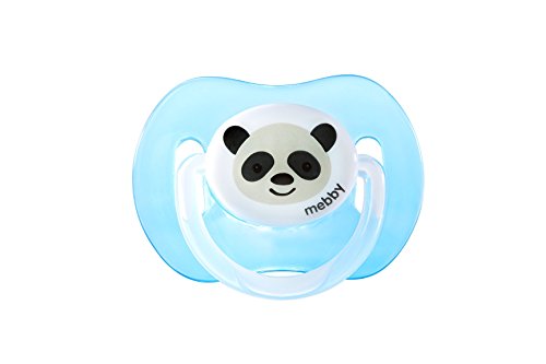 Mebby Silicone Animals Anatomical Soother for Boy (12 Months and Above, 2 Pieces)