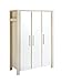 Schardt Wardrobe with 3 Doors Milano Beech