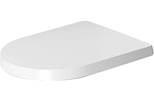Duravit Deska sedesowa Me by Starck, Deski sedesowe z duroplastu, pokrywa toalety z zawiasami ze stali nierdzewnej, biały