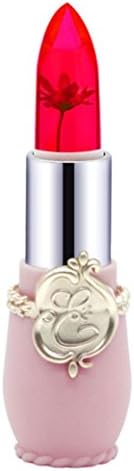 Jelly Lipstick, Quistal Flower Temperature Color Changing Lipstick Waterproof Long Lasting Moisturizing Lip Balm Angel temptation Lip Gloss For Girls (red)