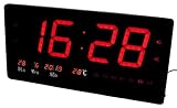 amaño de los números de la hora grandes y con iluminación en color rojo para poder verse mejor a larga distancia.