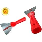 FEYZAYAPI Plastik Saplı Metal Spatula Sıva Duvar Macun Boya Kazıma Ispatulası 10 cm Takılabilir Sap