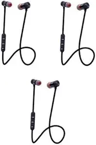 Fier Wireless Bluetooth In Ear Neckband Earphone with Mic (Black)