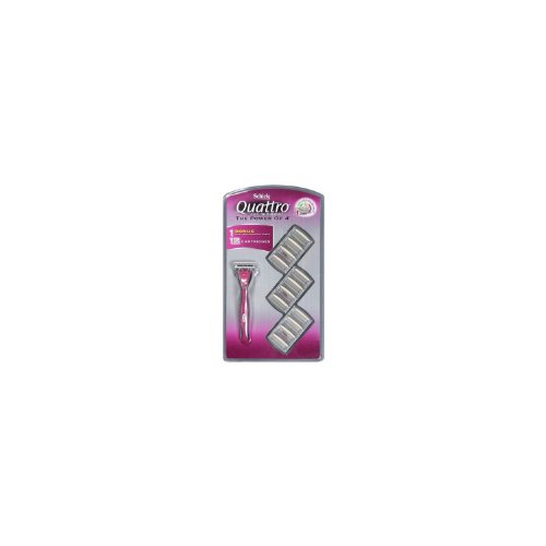 Schick Quattro for Women Razor plus 12 Cartridges