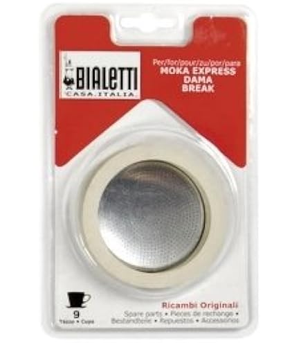 Bialetti Set 3 Guarnizioni + Filtro Per Caffettiere Italiane 12 Tazze - Ricambio Originale - Foto 9