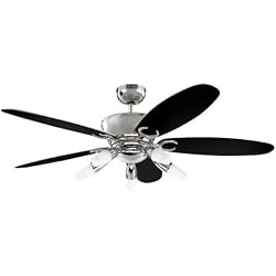 Westinghouse 7255940 Arius Ventilateur de plafond E14 Métal Chrome