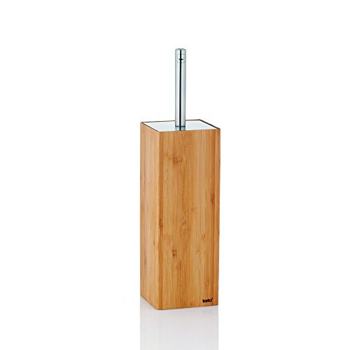 KELA 20831, WC-Bürste und Behälter, WC-Garnitur, Bambus Holz, Bambus, Braun