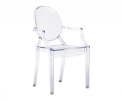 Oui Home Sillón Estilo Louis Ghost Transparente