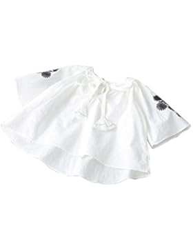 Amlaiworld Baby Mädchen blumen Stickerei langarmshirt kinder mode locker niedlich warm pullis,1-6 Jahren