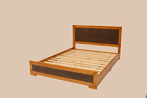 EuropeDirectShopping Cama Perla | 90x200 | Madera de Pino | Cama con Base de colchón