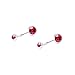Tinksky 12pcs Stainless Steel Crystal Rhinestone Women Belly Navel Ring Dangle Bar Stud (Random Color)
