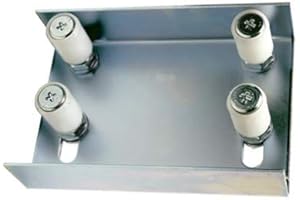 DOJA BARCELONA DOJA Industrial | Guia de Piso Ajustable Puerta Corredera | 4 Ruedas Medianas | Soporte para Puertas Deslizantes con Cojinetes de Nylon | Portón Electrico Automatico, Puertas Correderas, Granero