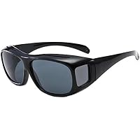 Surlunettes Anti-éblouissement Pour Conduite De Nuit - Verres Jaunes Polarisés, Surmontent Les Lunettes De Vue - 5