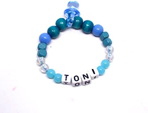 Baby Boy Heart Chain Name Bracelet – Birthstone Bracelet – Christening Bracelet – Bracelet with Name