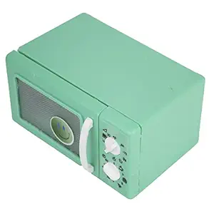 Spillbox Miniature Microwave Oven Toys Kids Kitchen Pretend Play Toys Dollhouse Miniature Furniture Mini Kitchen Model Chef Role Play Toy for DIY Scene Kids Gift-Oven-Green