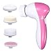 Estilo 5 in 1 Facial Exfoliator Care Cleansing Body Electronic Beauty Skin Face Cleaner Massage Machine - ASSORTED RS.249.00