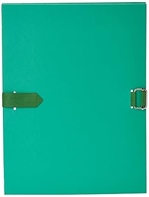 Exacompta 30103H Chemises à Sangle Dos Extensible avec Rabat en Pied et Boucle à Coulisseau Crante Polypropylene