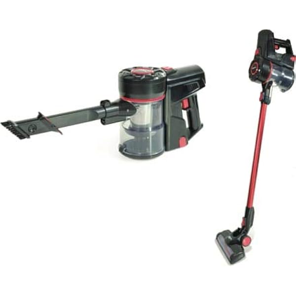 Necchi - NH9205 Scopa elettrica 2 in 1 senza filo, Motore DC 120W, senza  sacco, spazzola 3in1, filtrazione ciclonica, due velocità con indicatore  LED, Batteria al litio estraibile da 22.2 V –