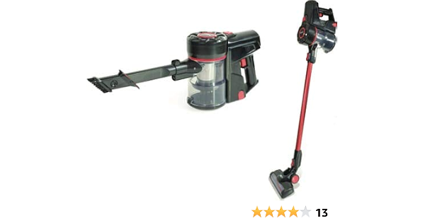 Necchi - NH9205 Scopa elettrica 2 in 1 senza filo, Motore DC 120W, senza  sacco, spazzola 3in1, filtrazione ciclonica, due velocità con indicatore  LED, Batteria al litio estraibile da 22.2 V –