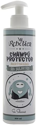 MI REBOTICA NATURAL PROTECTIVE SHAMPOO 300 ML , EXTRA SOFT SHAMPOO SULPHATE FREE, SILICONES FREE, DYES FREE, ARTIFICIAL AROMA FREE