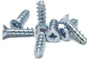 MARCOPOL M5 5mm x 9mm EURO SCREWS FOR KITCHEN CABINETS, DOORS, WARDROBES & CUPBOARD HINGES FLAT HEAD (20)