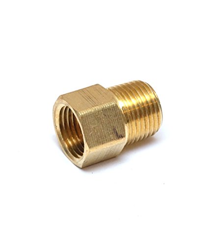 FASPARTSBrass Water Pipe Connector Reducer Adapter Male to Female Adaptor Fitting 12'' NPT Female - 12'' NPT Male