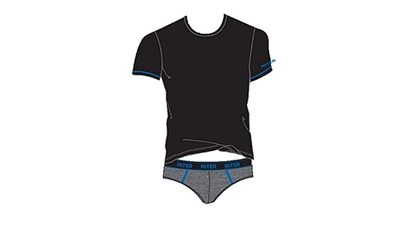 Slip Elasticizzato Uomo S M L XL XXL Nero Grigio IN11056NE Completo Intimo  Inter Ufficiale T-Shirt Sport e tempo libero Fan Shop berjaya.edu.my