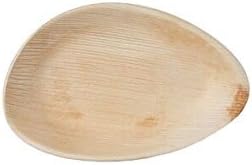 Palm Leaf Plate Oval 19 cm - 25pz-biodegradable and compostable