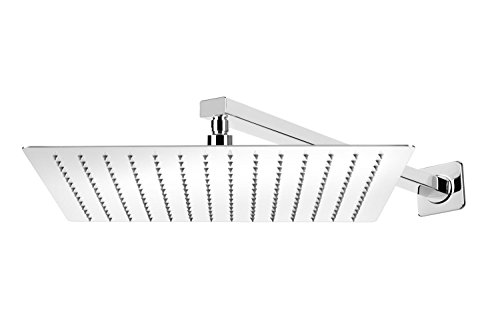 Zelsius – Moderne Edelstahl Regendusche, Duschkopf mit Anti-Kalk Düsen, verschiedene Formen und Größen (Modell: Ceduna (quadratisch), 50 cm) - 3