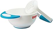 Fisher-Price Baby Food Mash and Serve Bowl Set, Blue