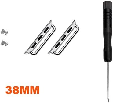 WAPAG Watch Band Tool, Watch Clasp / Connector Stainless Steel Adapter with Screws and Screwdriver for Apple Watch Series &amp; Sport &amp; Edition - 38mm