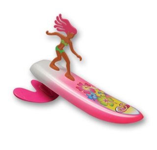 Surfer Dudes Wave Powered Mini-Surfer and Surfboard Toy - Bali Bobbi by Surfer Dudes
