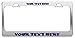 Produktbild CUSTOM PERSONALIZED, Chrome Metal License Plate Frame, Dk Blue Writing, Hawaiian