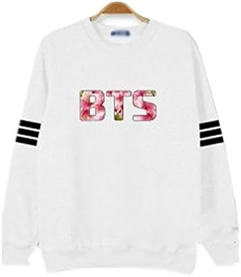 SHINING EASYBUY KPOP Spring Sweatshirt BTS Rap Monter Suga V Jin Pullover (L bust:96-100cm, SUGA White)