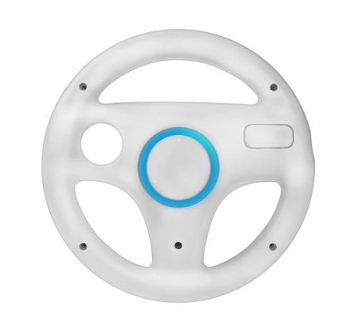 Preisvergleich Produktbild Renn-Lenkrad für Nintendo Wii White Farbe