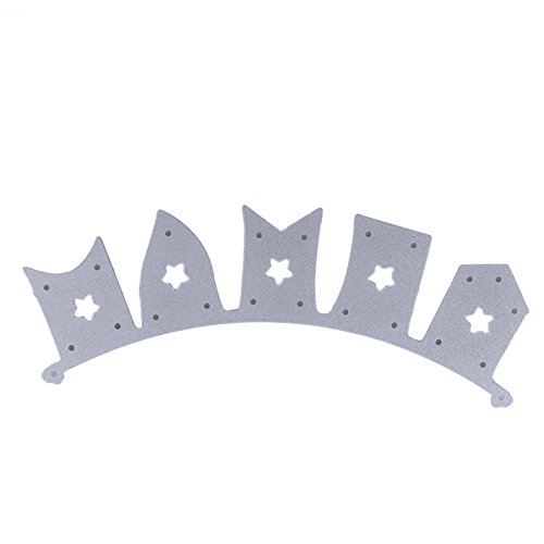 Amazingdeal365 5PCS Flag Metall Form Schablonen Schneiden DIY Dekor Sammelalbum Karten Buchzeichen Lesezeichen als Geschenk für Freunde Geburtstag Kinder,Kindergarten Hobby Schule Handarbeit Unterricht usw. Ein tolles Geschenk! - 4