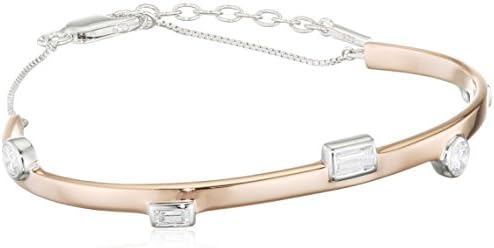 Fiorelli Silver Women Metallic Cubic Zirconia Bangle B5023C