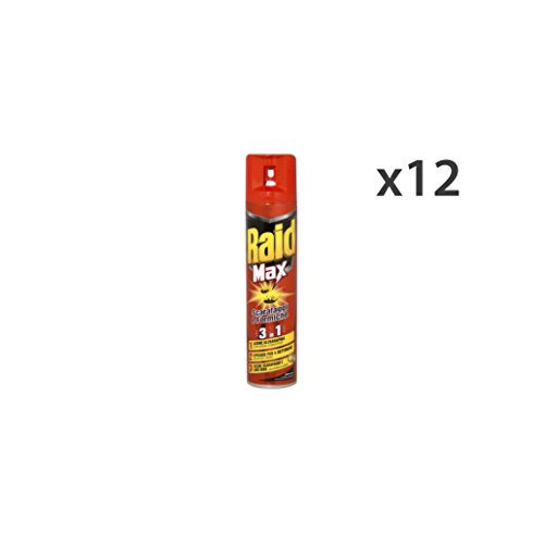 Preisvergleich Produktbild Set 12 RAID Scarafaggi-Formiche MAX Spray 300 Ml. Insekten Artikel