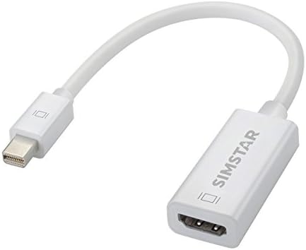 Mini Displayport DP to HDMI Cable Adapter for Apple Mac to hdmi Audio Video HDTV Converter, for Macbook Air, iMac, Mac Mini, Microsoft Surface Pro/Pro 2/Pro 3/Pro 4, Lenovo Thinkpad X1 Carbon etc