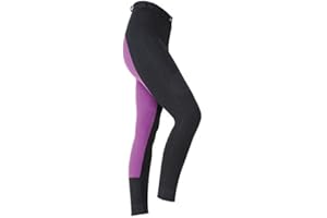 SHIRES EQUESTRIAN Shires Maids Two Tone Childrens Jodhpurs - Black/Purple: 7-8