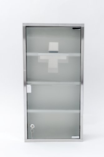 Intercube 75x30cm Design Medizinschrank Arzneischrank Edelstahl XXXL - 5